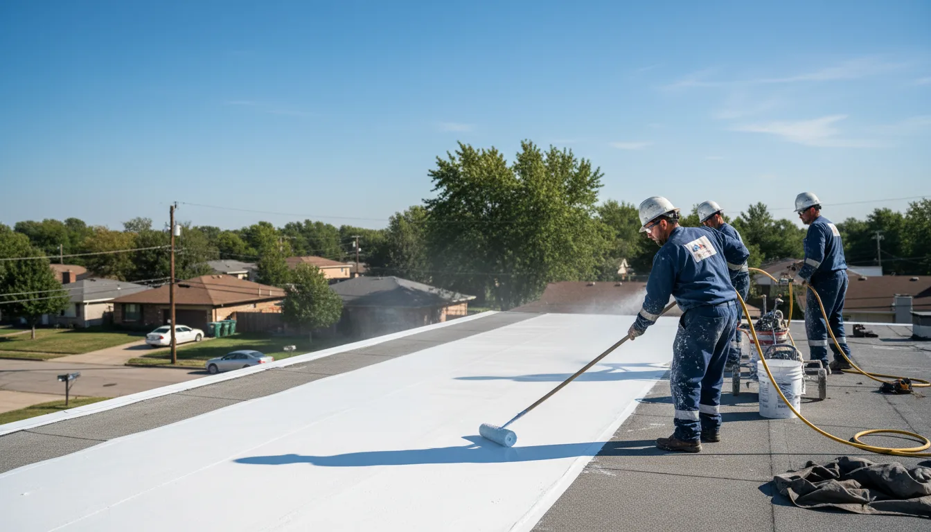 Commercial roof coating in Emory, TX near me